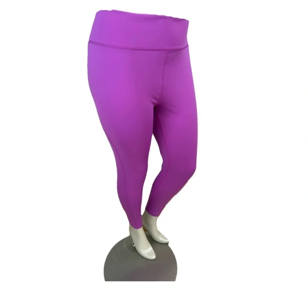 NWT Adidas Leggings All Me Essentials Full Length Purple Burst Size 2XL $50